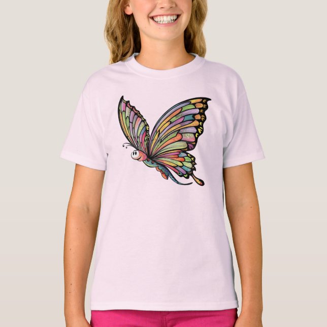 Camiseta Cartoon Butterfly (Frente)
