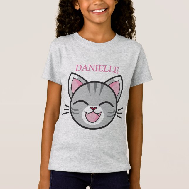 Camiseta Cartoon Calico Cat (Frente)