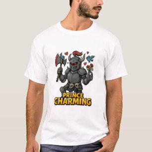 Camiseta Cartoon Cartoon Knight - "Preço encantador