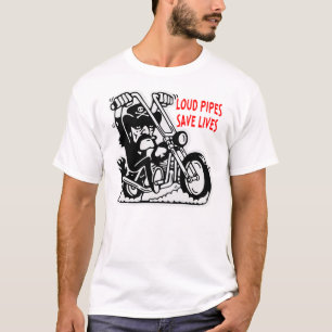 Camiseta Cartoon Chopper Loud Pipes Salvar Vidas ©