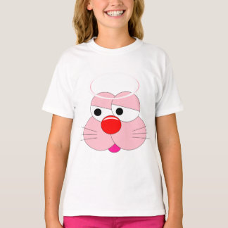 Camiseta Cartoon Coelho Engraçado - Não sou Anjo. Legal