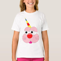 Cartoon Coelho Engraçado - Sou um Unicórnio. Legal