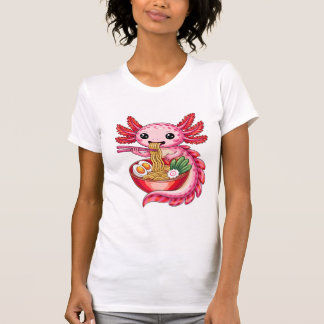 Camiseta Cartoon Comendo Ramen Kawaii Noodle