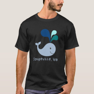 Camiseta Cartoon Coupeville Washington Cute Whale Lover