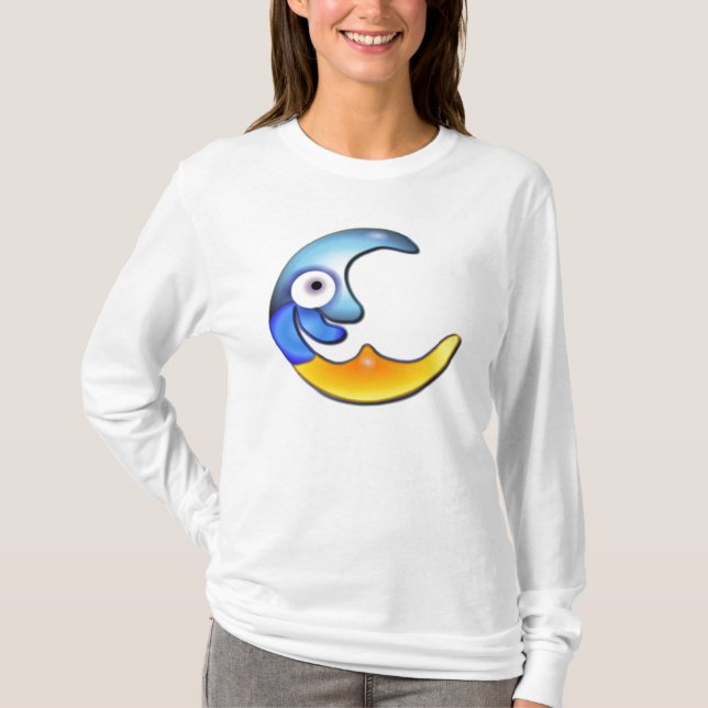 Camiseta Cartoon Crazy Moon (Frente)