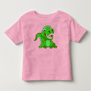 Camiseta Cartoon Crocodilo Sorridente