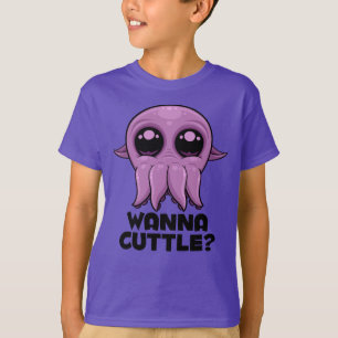 Camiseta Cartoon Cuttlefish