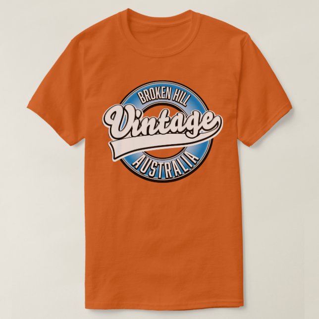 Camiseta Cartoon da Austrália Broken Hill (Frente do Design)