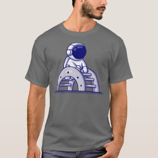 Camiseta Cartoon da Escada de Brinquedos de Astronauta Boni