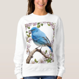 Camiseta Cartoon Da Montanha Bluebird Com Syringa