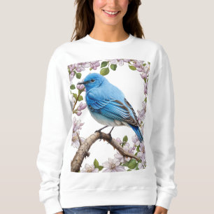Camiseta Cartoon Da Montanha Bluebird Com Syringa