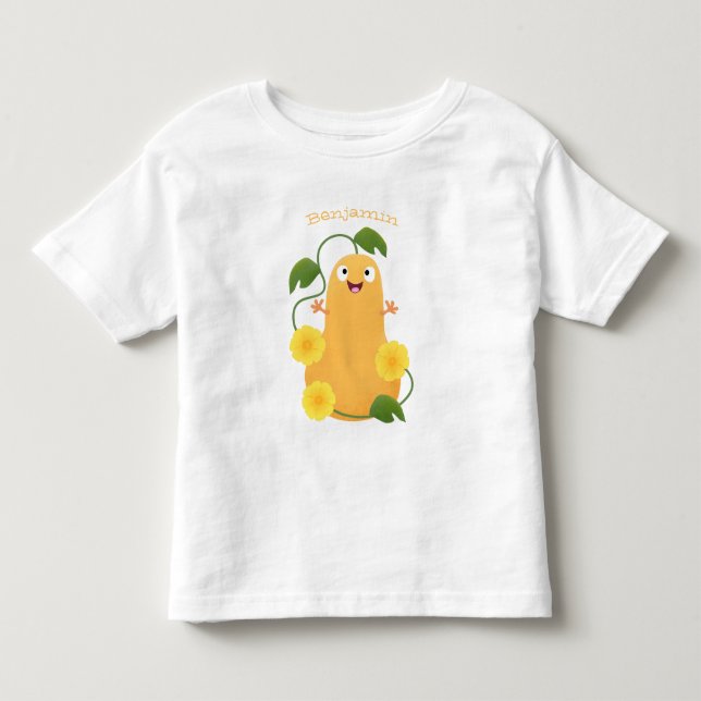 Camiseta Cartoon de abóbora de abóbora-de-bico-branca (Frente)