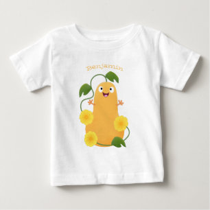 Camiseta Cartoon de abóbora de abóbora-de-bico-branca