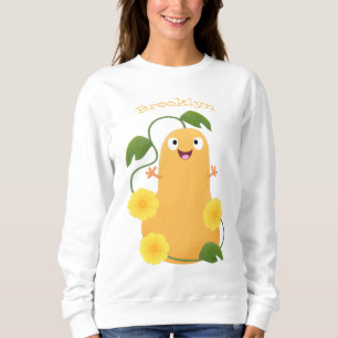 Camiseta Cartoon de abóbora de abóbora-de-bico-branca