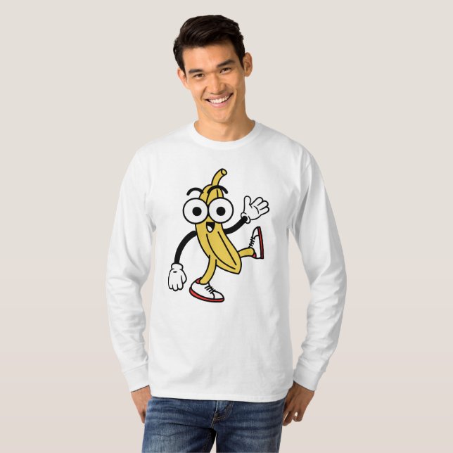 Camiseta Cartoon de Banana (Frente Completa)