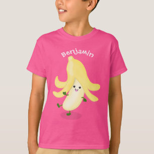 Camiseta Cartoon de banana kawaii