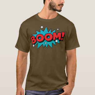 Camiseta Cartoon de BD Comic Book Engraçado Pop Art Design 