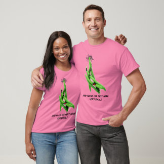 Camiseta Cartoon de Bean Verde Personalizado