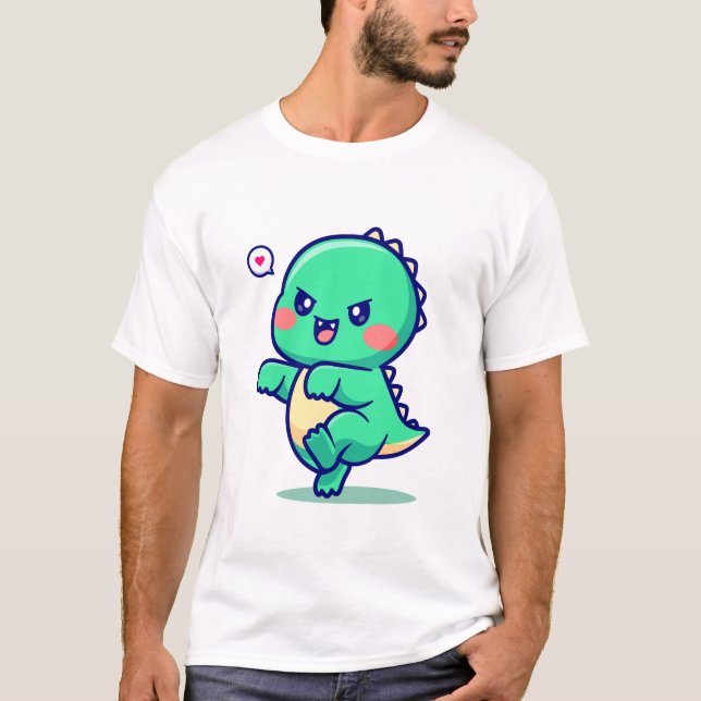 Camiseta Cartoon de Bebê Bonito (Frente)