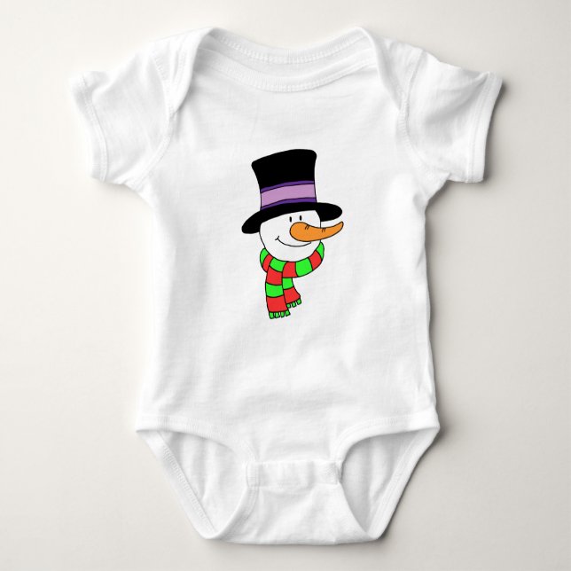 Camiseta Cartoon de Boneco de Neve (Frente)