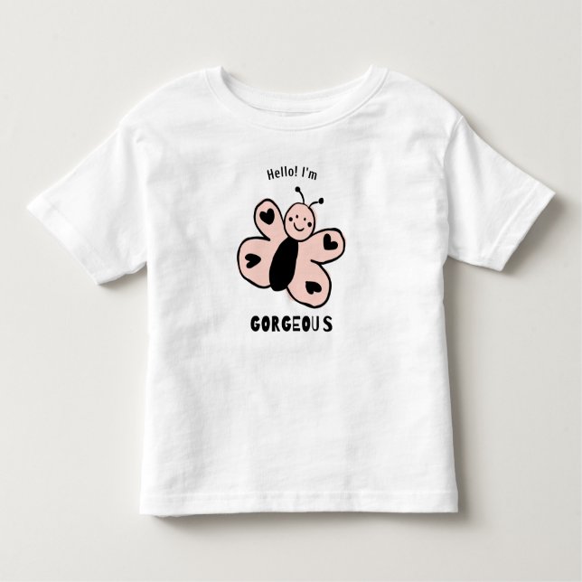 Camiseta Cartoon de borboleta (Frente)