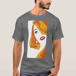 Camiseta Cartoon de Cabeça Vermelha