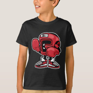 Camiseta Cartoon De Campeão De Boxão Única E Engraçado E