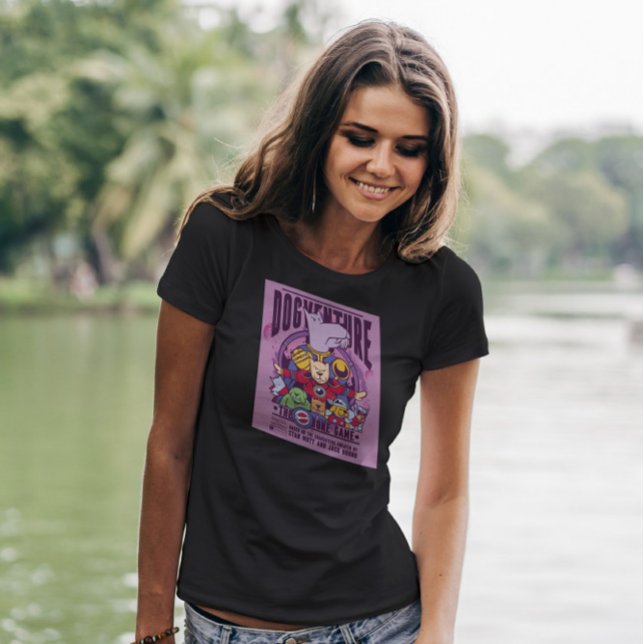 Camiseta Cartoon de Caninos Super Heróis (Criador carregado)