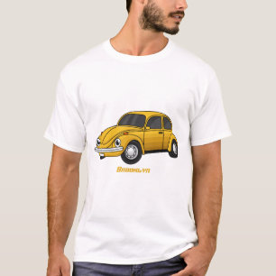 Camiseta Cartoon de carro clássico 