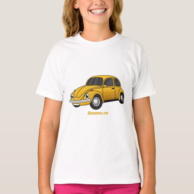 Camiseta Cartoon de carro clássico (Frente)