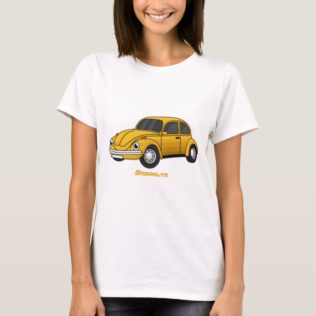 Camiseta Cartoon de carro clássico (Frente)