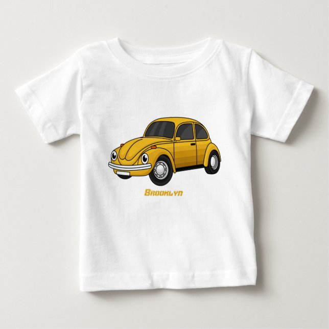 Camiseta Cartoon de carro clássico (Frente)