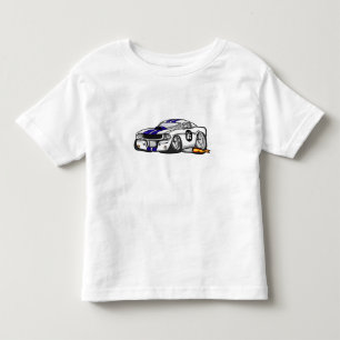 Camiseta Cartoon de carro de músculo branco - Escolha a co