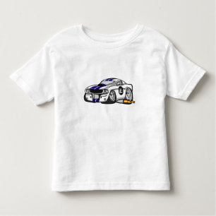 Camiseta Cartoon de carro de músculo branco - Escolha a cor