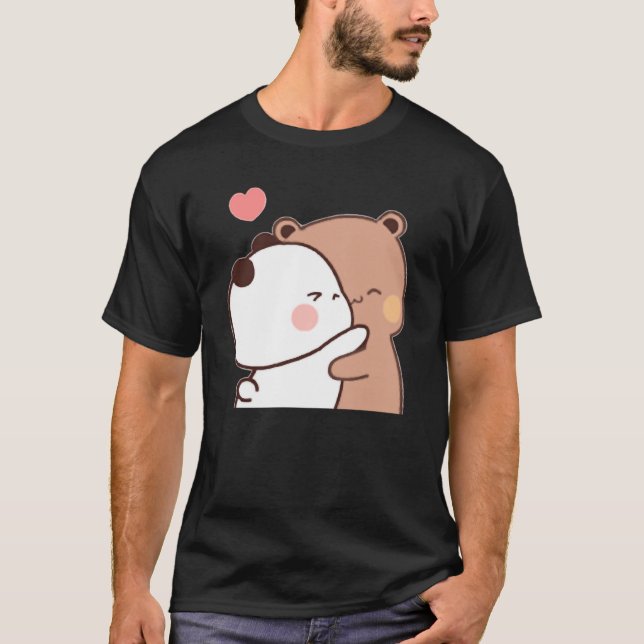 Camiseta Cartoon de Casal de Bubu Dudu Cute essencial (Frente)