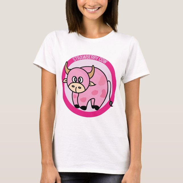 Camiseta Cartoon de Design das roupas de morango (Frente)
