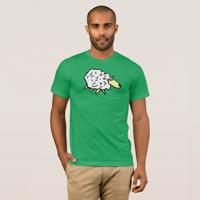 Camiseta Cartoon de Design de ovelha (Frente Completa)