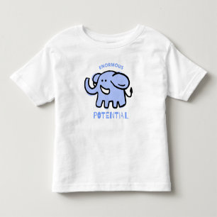 Camiseta Cartoon de Elefante Bonito