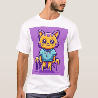 Camiseta cartoon de gato