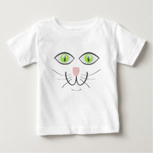Camiseta Cartoon de Gato Cara Engraçada-29034