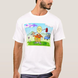 Camiseta Cartoon de Golf Funny