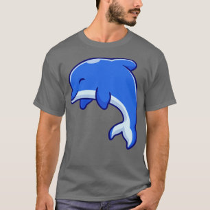 Camiseta Cartoon de golfinho bonito