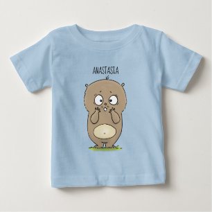 Camiseta Cartoon de hamster adorável