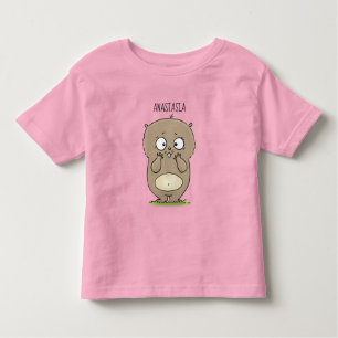 Camiseta Cartoon de hamster adorável