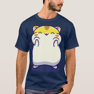 Camiseta Cartoon de Hamster Feliz