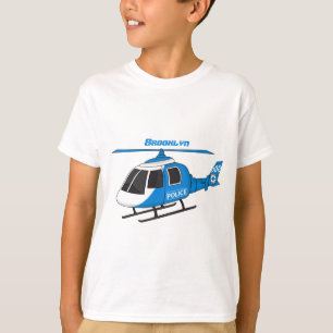 Camiseta Cartoon de helicóptero do Departamento de Políci