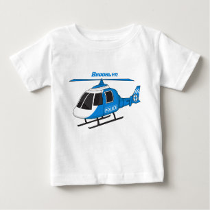 Camiseta Cartoon de helicóptero do Departamento de Polícia