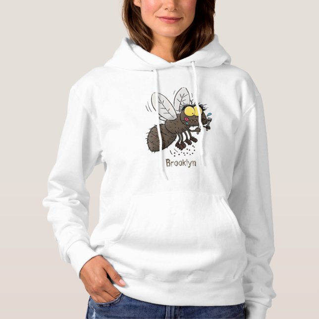 Camiseta Cartoon de insetos com mosca espinhenta (Frente)
