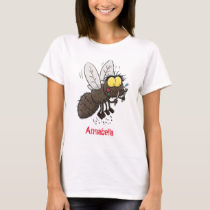 Camiseta Cartoon de insetos com mosca espinhenta