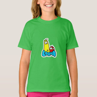 Camiseta cartoon de larva